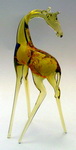 Glas giraffe met gebogen nek