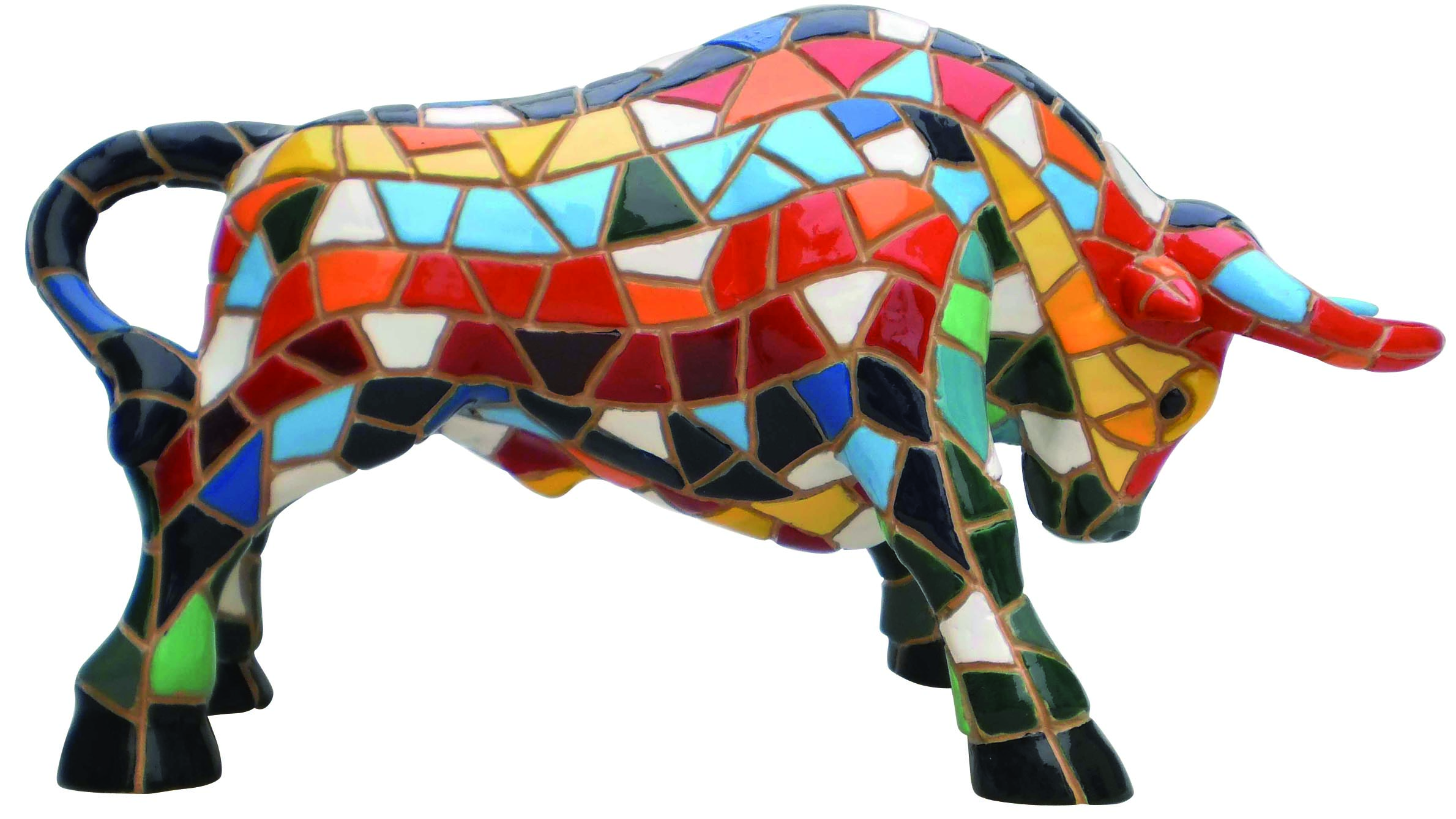 Ole Mosaic stier 10 cm