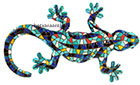 Barcino Designs gekko blauw 15 cm