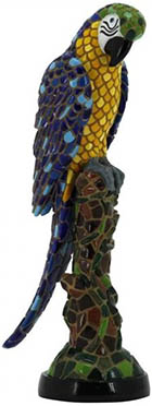 Barcino Design papegaai blauw 19 cm