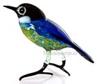 Glas mees blauw
