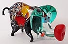 Glas bont varken