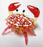 Painted Glass: Krab rood